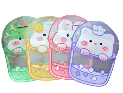 Lippie Bag Kawaii - 7 Beautiful Lipsticks in 4 Colorful Design, Reusable Zipper Bag with Balms,Glosses, Dyes & More.